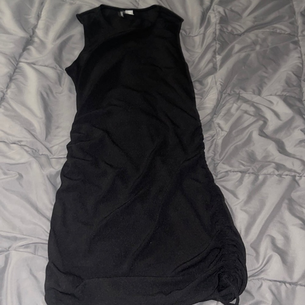 Black mini dress